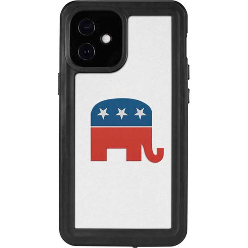 Republican Elephant iPhone 12 Mini Waterproof Case