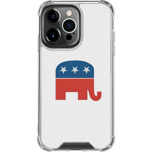 Republican Elephant iPhone 15 Pro Clear Case