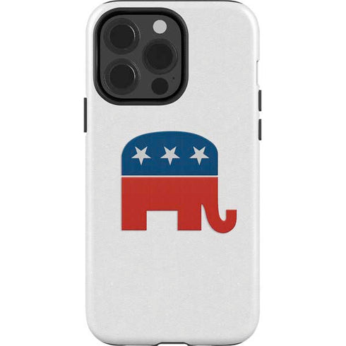 Republican Elephant iPhone 15 Pro Impact Case