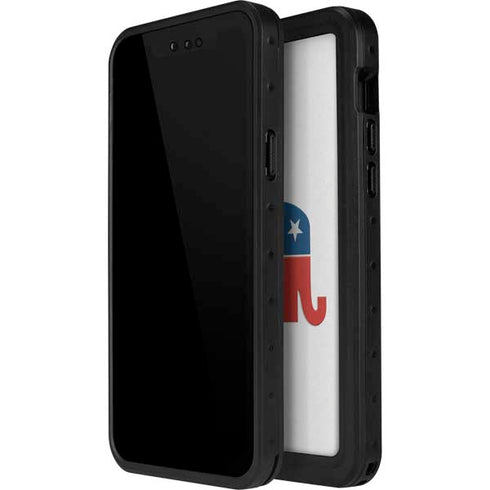 Republican Elephant iPhone 15 Plus Waterproof Case