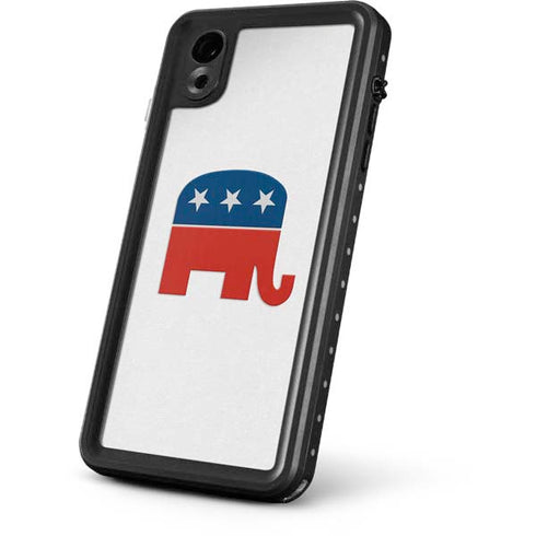 Republican Elephant iPhone XR Waterproof Case