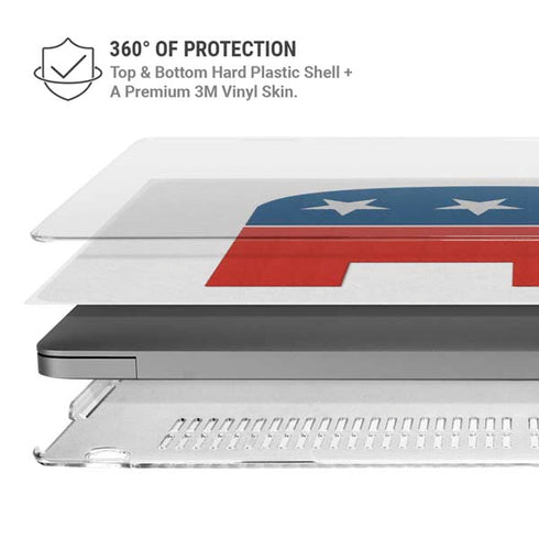 Republican Elephant MacBook Pro 16in (2021-25) Case plus Skin