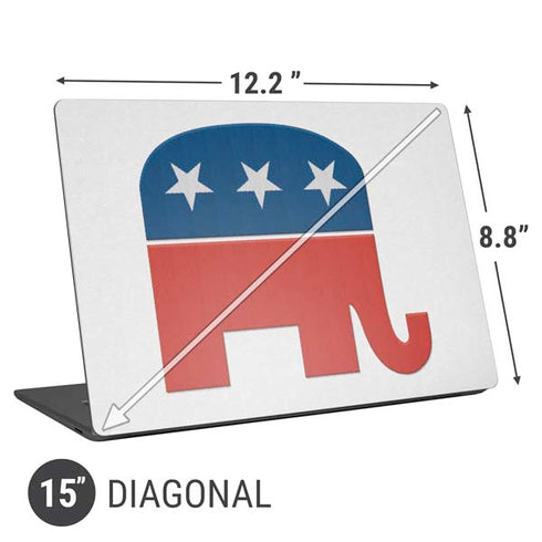Republican Elephant Universal Laptop 15in (12.2 x 8.8in) Skin