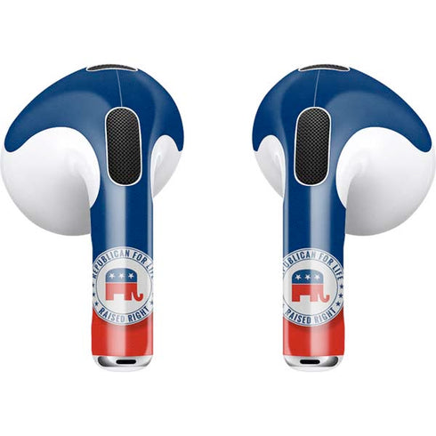 Republican For Life Apple AirPods (3rd Gen 2021) Skin