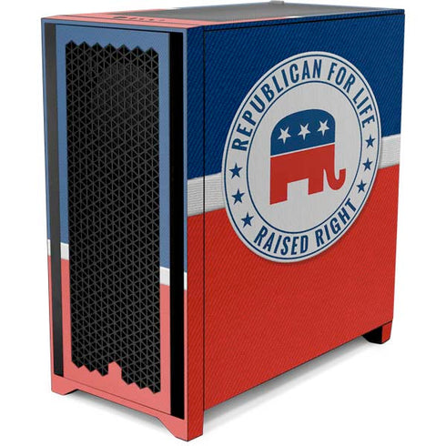 Republican For Life Corsair 4000D Tempered Glass Mid-Tower ATX Case Skin