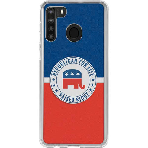 Republican For Life Galaxy A21 Clear Case