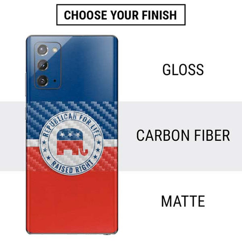 Republican For Life Galaxy Note20 5G Skin