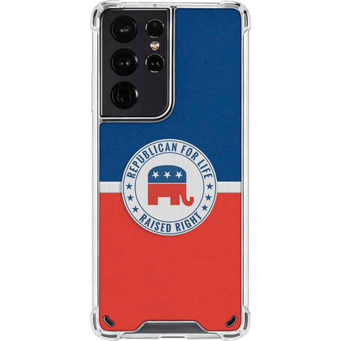 Republican For Life Galaxy S21 Ultra 5G Clear Case