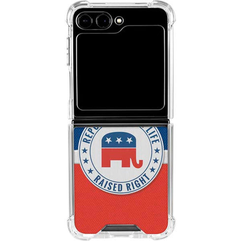 Republican For Life Galaxy Z Flip5 5G Clear Case