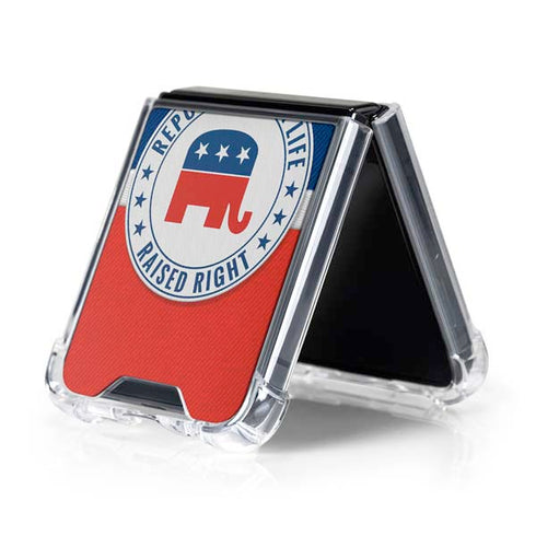 Republican For Life Galaxy Z Flip5 5G Clear Case