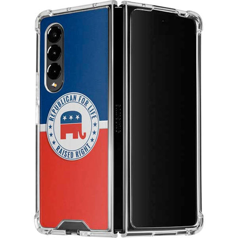 Republican For Life Galaxy Z Fold4 5G Clear Case
