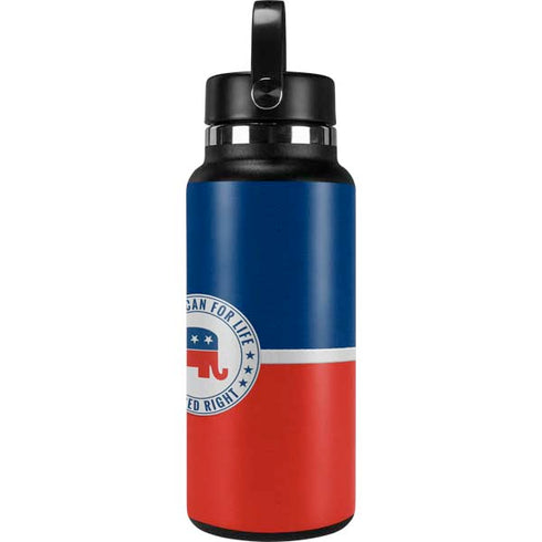 Republican For Life Hydro Flask 32oz Wide Mouth Skin