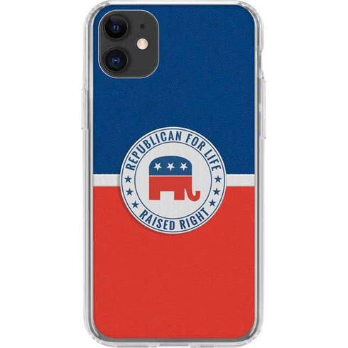 Republican For Life iPhone 11 Clear Case