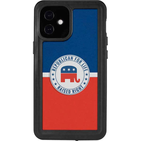 Republican For Life iPhone 12 Mini Waterproof Case