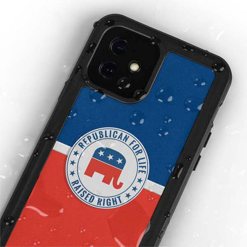 Republican For Life iPhone 12 Mini Waterproof Case