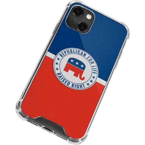 Republican For Life iPhone 15 Plus Clear Case