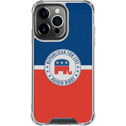Republican For Life iPhone 15 Pro Clear Case