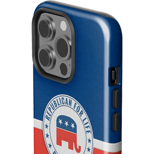 Republican For Life iPhone 15 Pro Impact Case