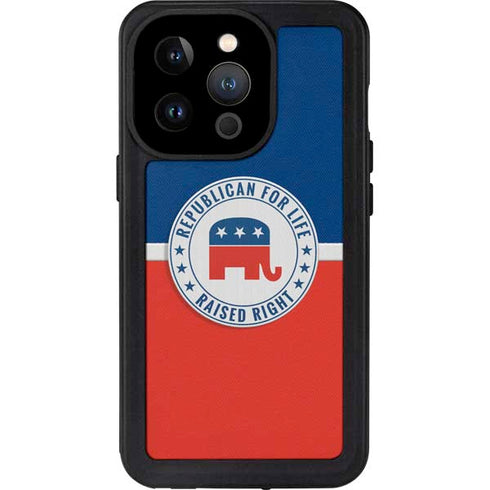 Republican For Life iPhone 14 Pro Waterproof Case