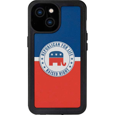 Republican For Life iPhone 15 Waterproof Case