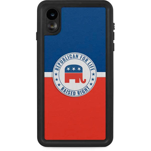 Republican For Life iPhone XR Waterproof Case