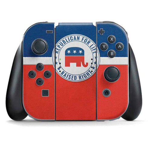 Republican For Life Nintendo Switch (2017-2021) Joy-Con Controller Skin
