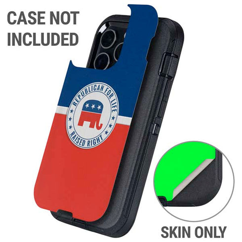 Republican For Life Otterbox Defender iPhone Skin