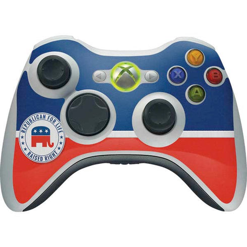 Republican For Life Xbox 360 Wireless Controller Skin