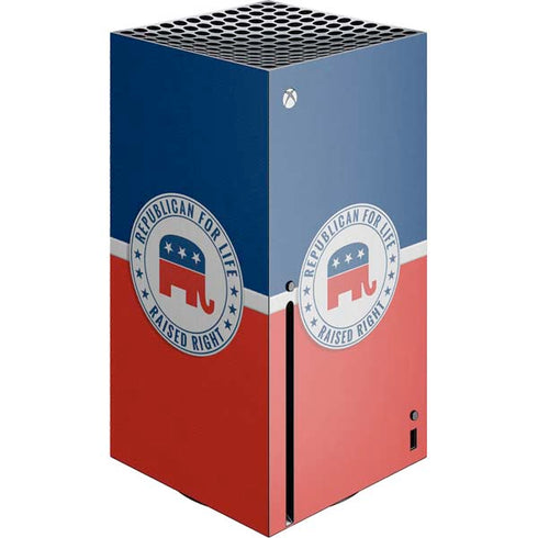 Republican For Life Xbox Series X Console Skin