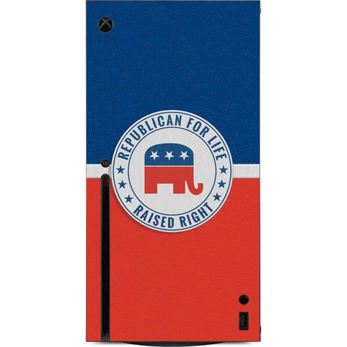 Republican For Life Xbox Series X Console Skin
