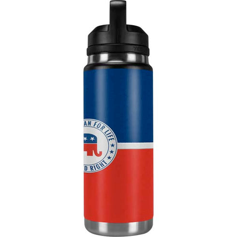 Republican For Life YETI Rambler 26oz Bottle Skin