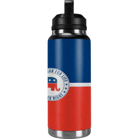 Republican For Life YETI Rambler 36oz Bottle Skin