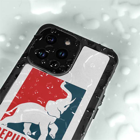 Republican iPhone 14 Pro Max Waterproof Case