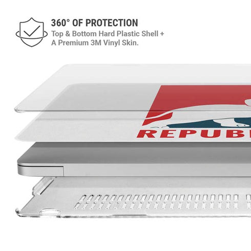 Republican MacBook Air 13in M1 (2021) Case plus Skin