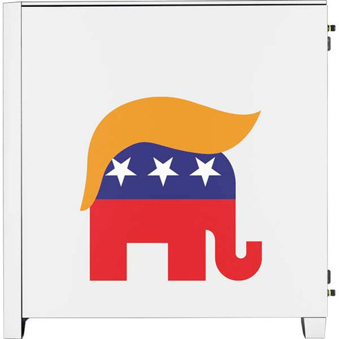 Republican Trump Hair Corsair 4000D Tempered Glass Mid-Tower ATX Case Skin