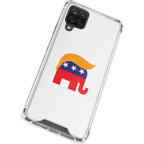 Republican Trump Hair Galaxy A12 Clear Case