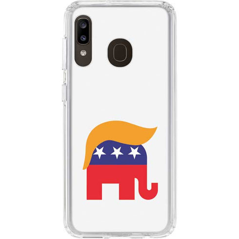 Republican Trump Hair Galaxy A20 Clear Case