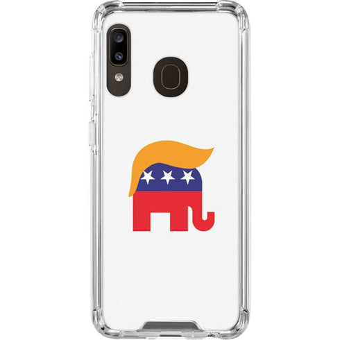 Republican Trump Hair Galaxy A30 Clear Case