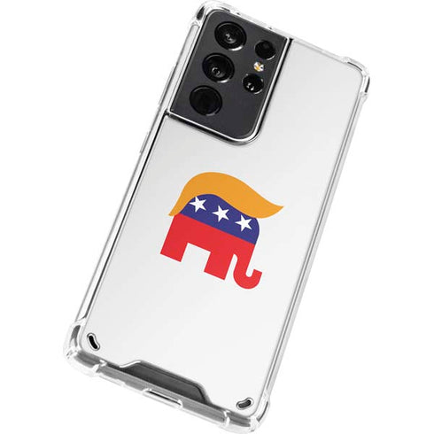 Republican Trump Hair Galaxy S21 Ultra 5G Clear Case