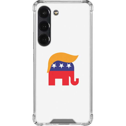 Republican Trump Hair Galaxy S23 Clear Case