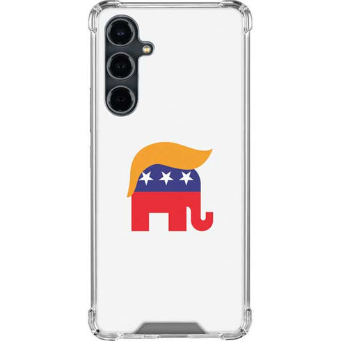 Republican Trump Hair Galaxy S23 FE Clear Case