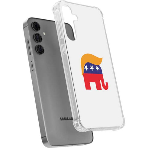 Republican Trump Hair Galaxy S24 Plus Clear Case