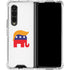 Republican Trump Hair Galaxy Z Fold4 5G Clear Case