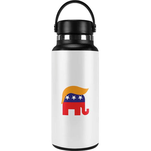 Republican Trump Hair Hydro Flask 32oz Wide Mouth Skin