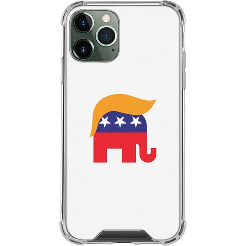 Republican Trump Hair iPhone 11 Pro Max Clear Case