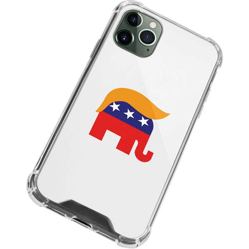 Republican Trump Hair iPhone 11 Pro Max Clear Case