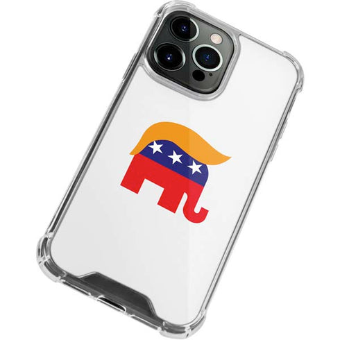 Republican Trump Hair iPhone 13 Pro Clear Case
