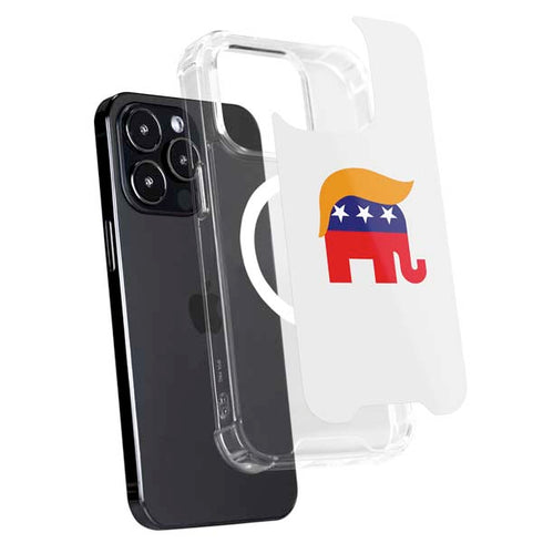 Republican Trump Hair iPhone 14 Pro MagSafe Case