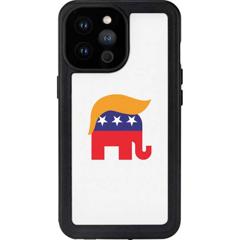 Republican Trump Hair iPhone 14 Pro Max Waterproof Case