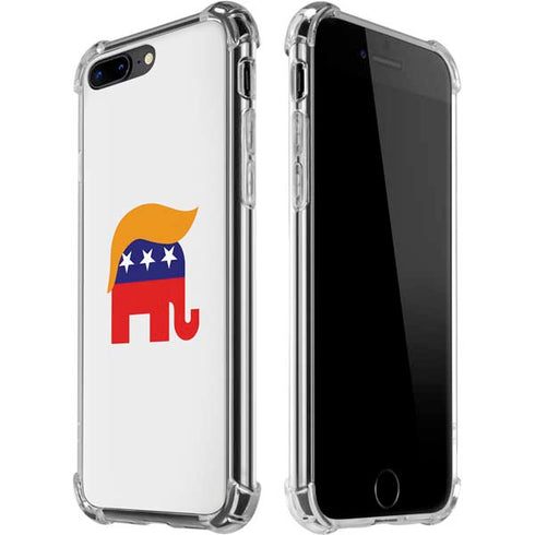Republican Trump Hair iPhone 7/8 Plus Clear Case